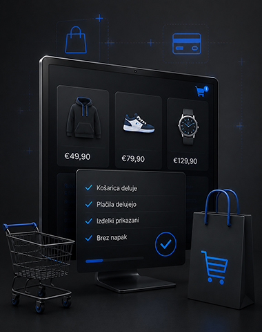 webdoktor odprava napake spletna trgovina